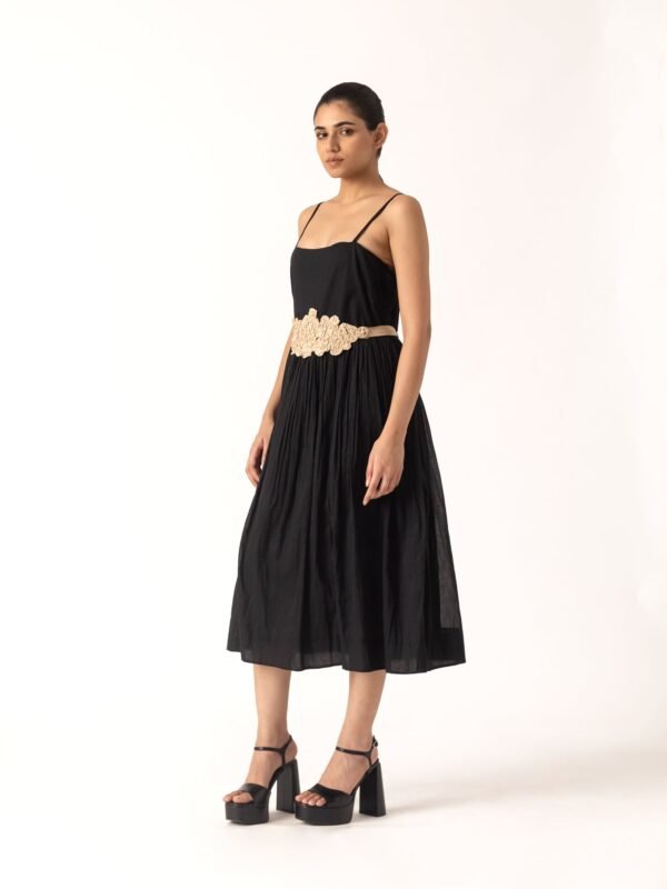 Yoshiko Black Dress - Image 3